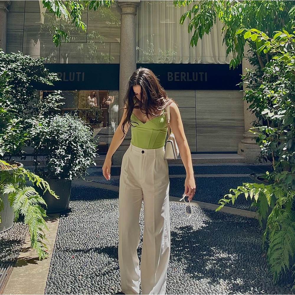 Green Zara Corset Top